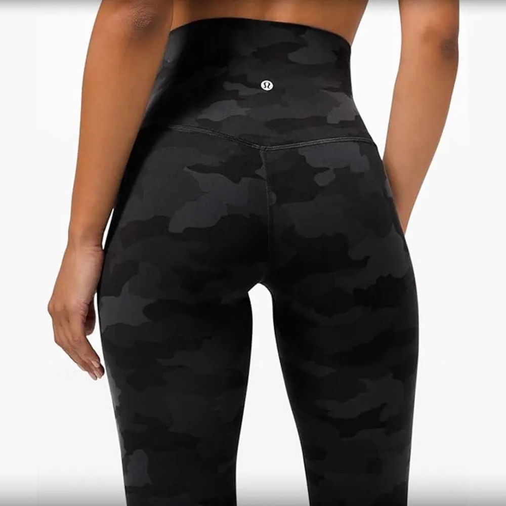 Lululemon Athletica Dark Camouflage Leggings (align) longer style
